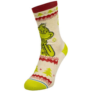 Grinch Sweater Crew Socken, beige / rot, zoom bei OUTFITTER Online