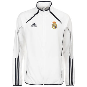 Real Madrid Teamgeist Woven Jacke Herren, weiß / schwarz, zoom bei OUTFITTER Online