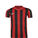 Striped Division IV Fußballtrikot Kinder, rot / schwarz, zoom bei OUTFITTER Online