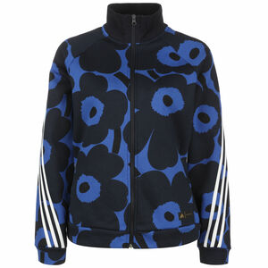 Marimekko Fleece Trainingsjacke Damen, blau / schwarz, zoom bei OUTFITTER Online