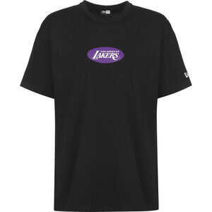 NBA Wordmark Logo Los Angeles Lakers T-Shirt Herren, schwarz / lila, zoom bei OUTFITTER Online