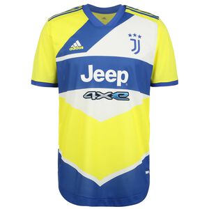 Juventus Turin Trikot 3rd Authentic 2021/2022 Herren, neongelb / blau, zoom bei OUTFITTER Online