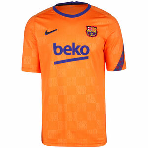 FC Barcelona Pre-Match Trainingsshirt Herren, orange / blau, zoom bei OUTFITTER Online