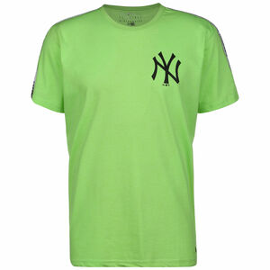 MLB New York Yankees Sleeve Taping T-Shirt Herren, neongrün / schwarz, zoom bei OUTFITTER Online