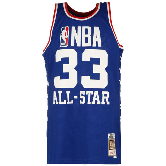 NBA All Star West Kareem Abdul Jabbar Swingman Trikot Herren, blau / weiß, zoom bei OUTFITTER Online