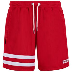 DMWU Athletic Shorts Herren, rot / weiß, zoom bei OUTFITTER Online