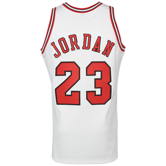NBA Chicago Bulls Home 1995-96 Michael Jordan Trikot Herren, weiß / rot, zoom bei OUTFITTER Online