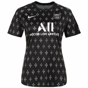 Paris St.-Germain Pre-Match Away Trainingsshirt Damen, schwarz / rosa, zoom bei OUTFITTER Online