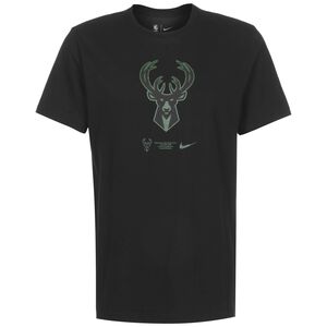 NBA Milwaukee Bucks Dry Logo T-Shirt Herren, schwarz, zoom bei OUTFITTER Online