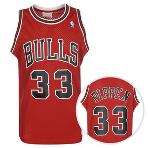 NBA Chicago Bulls Swingman Scottie Pippen Trikot Herren, rot / schwarz, zoom bei OUTFITTER Online