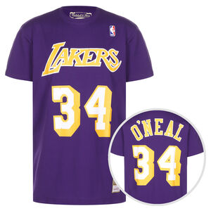 NBA Name & Number Los Angeles Lakers Shaquille O'Neal T-Shirt Herren, lila / gelb, zoom bei OUTFITTER Online