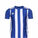 Striped 21 Fußballtrikot Kinder, blau / weiß, zoom bei OUTFITTER Online