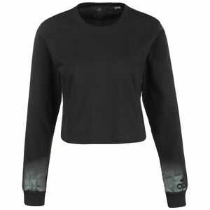 Holiday Graphic Cropped Longsleeve Damen, schwarz, zoom bei OUTFITTER Online