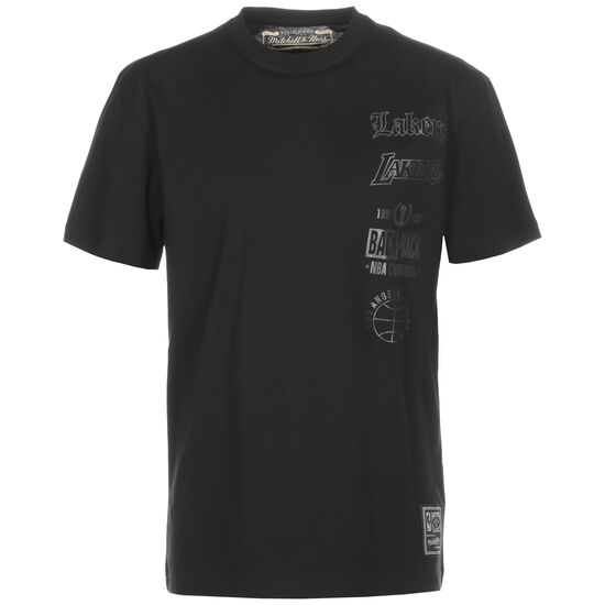 NBA Los Angeles Lakers Iridescent Stack T-Shirt Herren, schwarz / silber, zoom bei OUTFITTER Online