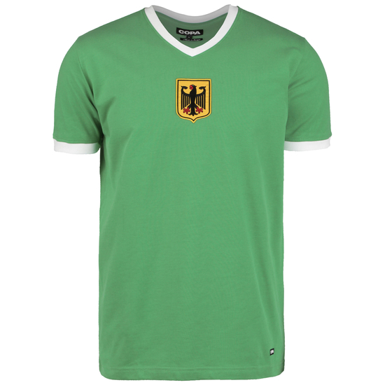 Deutschland Away 1970s Retro T-Shirt Herren, grün / weiß, zoom bei OUTFITTER Online