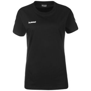 Logo Cotton T-Shirt Damen, schwarz / weiß, zoom bei OUTFITTER Online