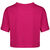 Essential Cropped T-Shirt Damen, pink / weiß, zoom bei OUTFITTER Online