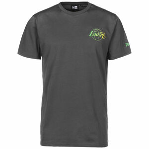 NBA Los Angeles Lakers Fade Logo T-Shirt Herren, grau / neongelb, zoom bei OUTFITTER Online