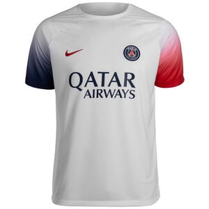Paris St.-Germain Pre-Match Trainingsshirt Herren, weiß / dunkelblau, zoom bei OUTFITTER Online