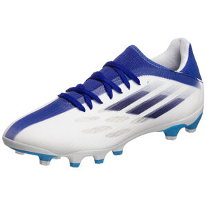 X Speedflow.3 MG Fußballschuh Herren, weiß / blau, zoom bei OUTFITTER Online