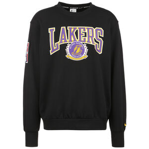 NBA Los Angeles Lakers Fleece Crew Sweatshirt Herren, schwarz / weiß, zoom bei OUTFITTER Online