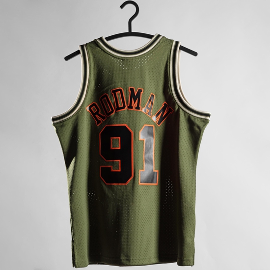 NBA Chicago Bulls Dennis Rodman Swingman Trikot Herren, grün, zoom bei OUTFITTER Online