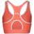 HeatGear Armour Mid Keyhole Sport BH Damen, rosa / weiß, zoom bei OUTFITTER Online