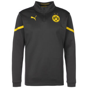 Borussia Dortmund Prematch 1/4 Zip Sweatshirt Herren, grau / gelb, zoom bei OUTFITTER Online