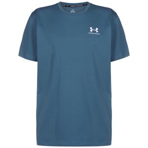 Logo Embroidered Heavyweight T-Shirt Herren, blau / weiß, zoom bei OUTFITTER Online