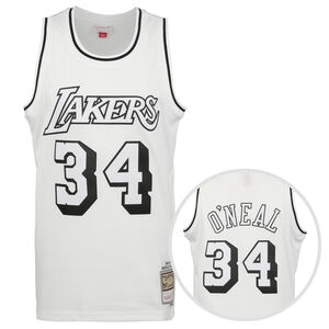 NBA Los Angeles Lakers White Black Swingman Shaquille O´Neal Trikot Herren, weiß / schwarz, zoom bei OUTFITTER Online