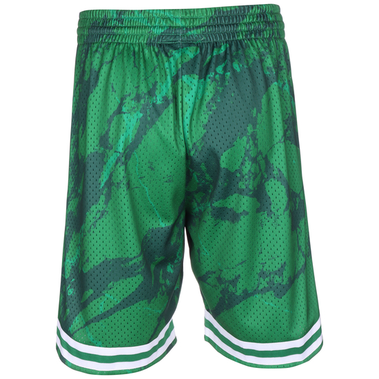 Boston Celtics Team Marble Swingman Shorts Herren, grün / weiß, zoom bei OUTFITTER Online