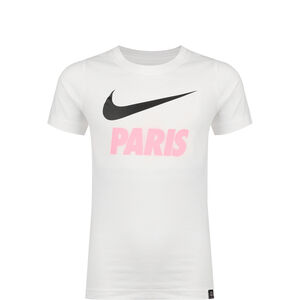 Paris St.-Germain Swoosh Club T-Shirt Kinder, weiß / schwarz, zoom bei OUTFITTER Online