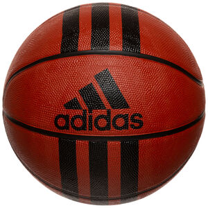 3-Stripes Basketball, dunkelrot / schwarz, zoom bei OUTFITTER Online