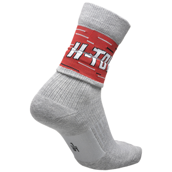 NBA Houston Rockets Courtside Elite Socken, grau / rot, zoom bei OUTFITTER Online