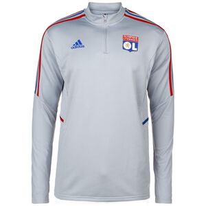 Olympique Lyon Trainingssweat Herren, grau / rot, zoom bei OUTFITTER Online