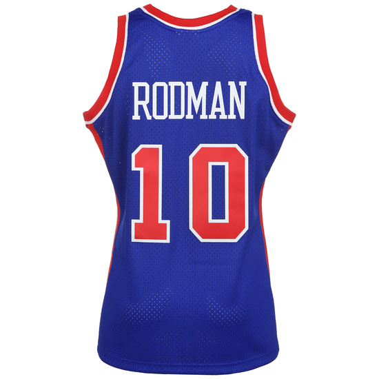 NBA Detroit Pistons Swingman Dennis Rodman Trikot Herren, blau / rot, zoom bei OUTFITTER Online