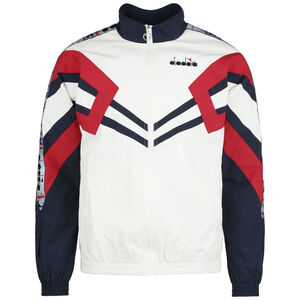 Track Jacket MVB Trainingsjacke Herren, weiß / dunkelblau, zoom bei OUTFITTER Online