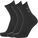 3-Pack Basic Sportsocken, schwarz / grau, zoom bei OUTFITTER Online