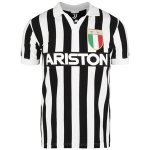 Juventus Turin 1984/1985 Retro T-Shirt Herren, schwarz / weiß, zoom bei OUTFITTER Online
