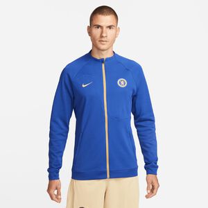 FC Chelsea Academy Pro Anthem Trainingsjacke Herren, blau / gold, zoom bei OUTFITTER Online