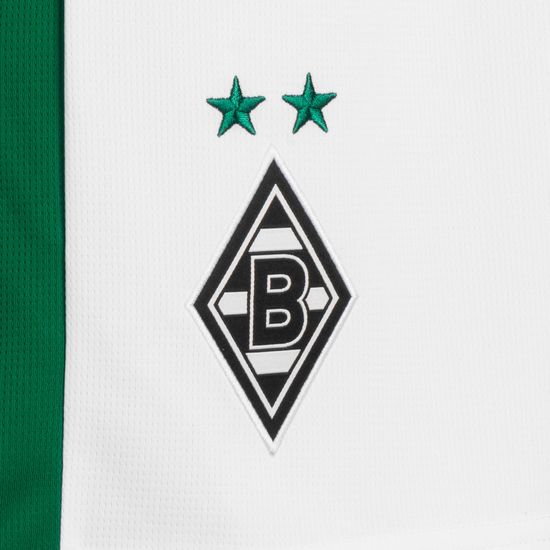 Borussia Mönchengladbach Trainingsshorts Herren, weiß / grün, zoom bei OUTFITTER Online
