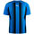 TeamLIGA Striped Fußballtrikot Herren, blau / schwarz, zoom bei OUTFITTER Online
