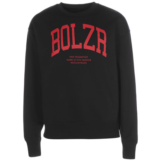 Oversized Sweatshirt Herren, schwarz / rot, zoom bei OUTFITTER Online