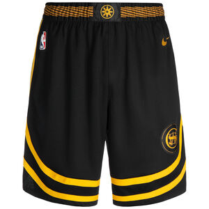 NBA Golden State Warriors City Edition Swingman Basketballshorts Herren, schwarz / gelb, zoom bei OUTFITTER Online