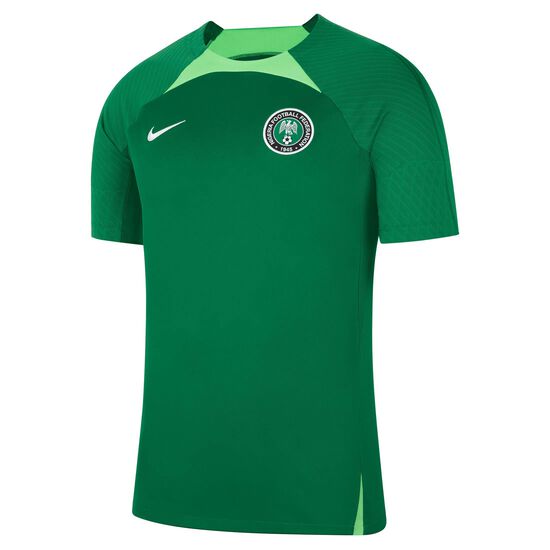Nigeria Strike Trainingsshirt WM 2022 Herren, grün / hellgrün, zoom bei OUTFITTER Online