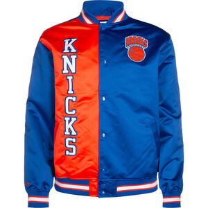 NBA New York Knicks Lightweight Satin Jacke Herren, blau / orange, zoom bei OUTFITTER Online