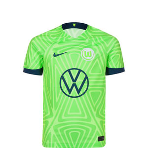 VfL Wolfsburg Trikot Home Stadium 2022/2023 Kinder, grün / dunkelgrün, zoom bei OUTFITTER Online