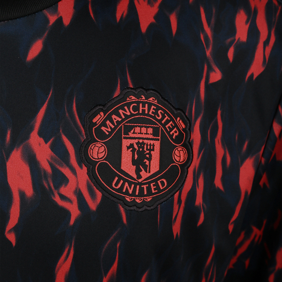 Manchester United Pre-Match Warm Sweatshirt Herren, schwarz / rot, zoom bei OUTFITTER Online
