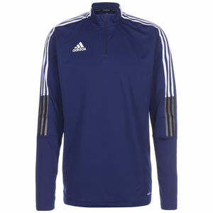 Tiro 21 Warm Trainingssweatshirt Herren, blau / weiß, zoom bei OUTFITTER Online