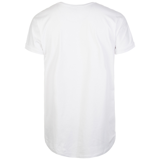 Long Shaped Turnup T-Shirt Herren, weiß, zoom bei OUTFITTER Online